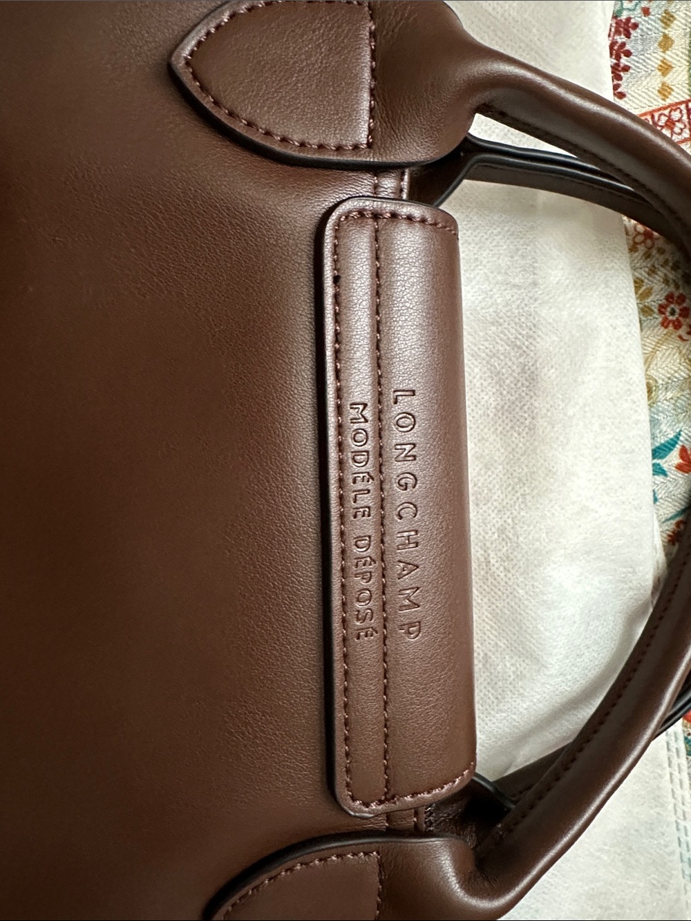 Longchamp Brown Leather Le Pliage Cuir Tote - Picture 3 of 9